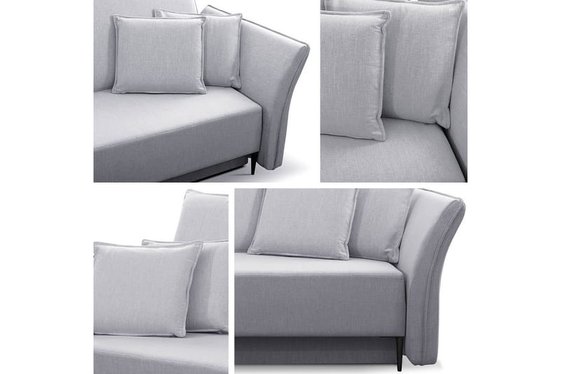 Staffin 3-sits Bäddsoffa Ljusgrå - Products - Möbler - Soffa - Bäddsoffa - 3 sits bäddsoffa