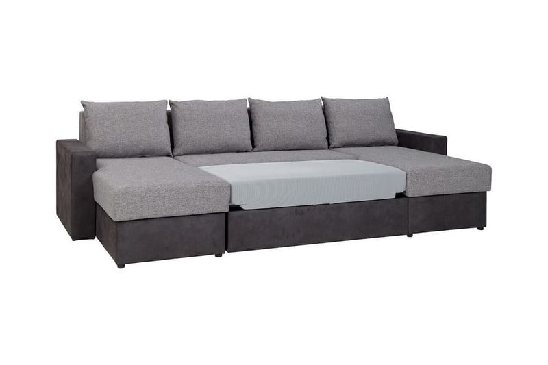 Staffin 4-sits Hörnbäddsoffa Light grey/Dark grey - Products - Möbler - Soffa - Bäddsoffa - Hörnbäddsoffa