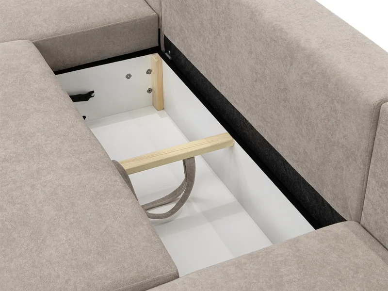 Uppland Bäddsoffa Dubbeldivan 5-sits - Grå - Products - Möbler - Soffa - Bäddsoffa - U bäddsoffa