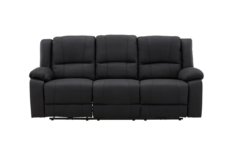 Reclinersoffa med hörn Comfort Living Singapore Reclinersoffa 3 sits Konstläder Black