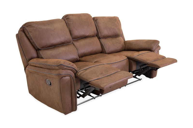 Saranda 3-sits Soffa - Brun - Products - Möbler - Soffa - Biosoffa & reclinersoffa - 3 sits biosoffa & reclinersoffa