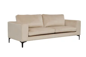 Bolero Sammetssoffa 3-sits - Beige - Products - Möbler - Soffa - 3 sits soffa