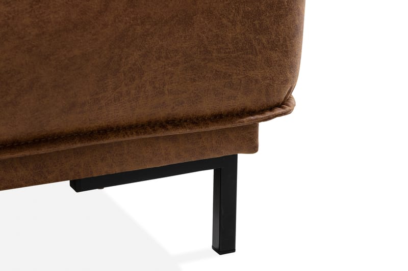 Akron 2-sits Soffa med Divan Vänster Bondedläder - Brun - Products - Möbler - Soffa - Divansoffa & schäslongsoffa - 2 sits soffa med divan