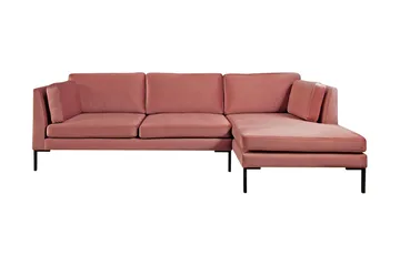 Ocean Hörnsoffa Höger - Rosa - Products - Möbler - Soffa - Divansoffa & schäslongsoffa - 4 sits soffa med divan