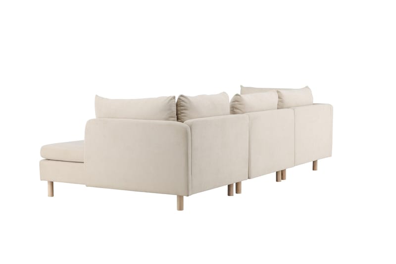 Zero Soffa m. Divan 3-sits - Beige - Products - Möbler - Soffa - Divansoffa & schäslongsoffa - 3 sits soffa med divan
