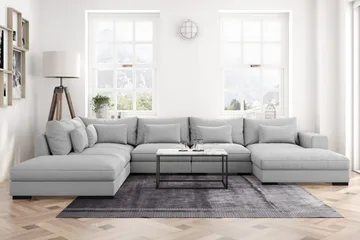 Dubai U-modulsoffa med Divan Höger - Ljusgrå - Products - Möbler - Soffa - U-soffa