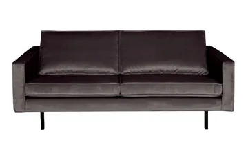 Lissbon 2,5-sits Sammetssoffa - Antracit - Products - Möbler - Soffa - 2 sits soffa