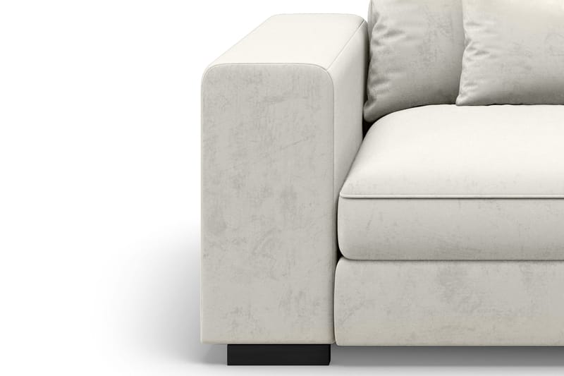 Dubai Armstöd Vänster Sammet - Vit - Products - Möbler - Soffa - Modulsoffa - Övriga moduler till modulsoffa