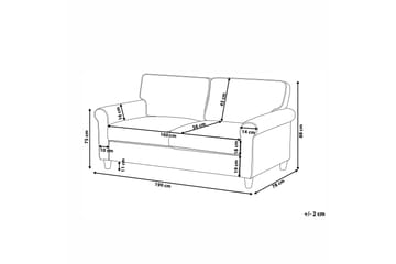 Warmoth 3-sits Soffa - Grå - Products - Möbler - Soffa - 3 sits soffa