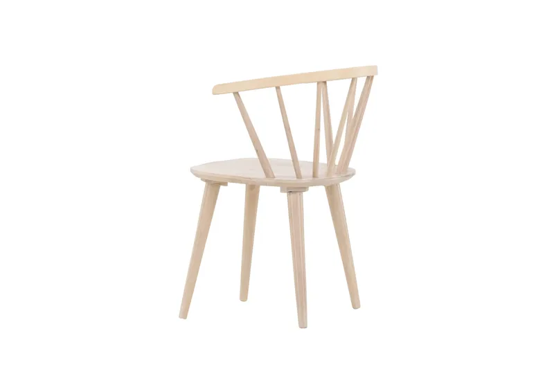 Bobby Karmstol med Armstöd - Vitlaserad / Gummiträ - Products - Möbler - Fåtölj & stolar - Karmstol