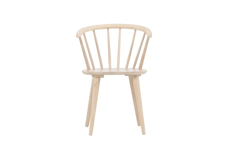 Bobby Karmstol med Armstöd - Vitlaserad / Gummiträ - Products - Möbler - Fåtölj & stolar - Karmstol