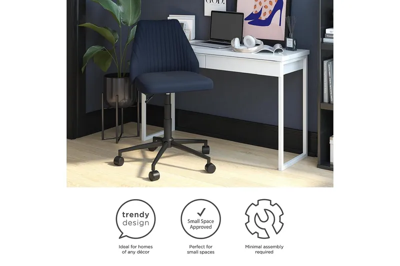 Brittany Kontorsstol Marinblå - Novogratz - Products - Möbler - Fåtölj & stolar - Kontorsstol & skrivbordsstol