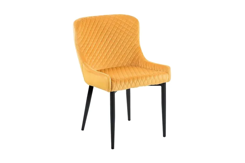 Colino Stol 2-Pack Sammet, Gul