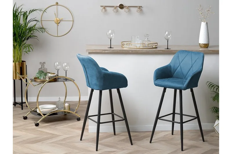 Darien Barstol 41 cm - Blå - Products - Möbler - Fåtölj & stolar - Barstol & barpall