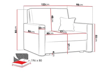 Denegal Bäddfåtölj Dark blue - Products - Möbler - Fåtölj & stolar - Fåtölj - Bäddfåtölj