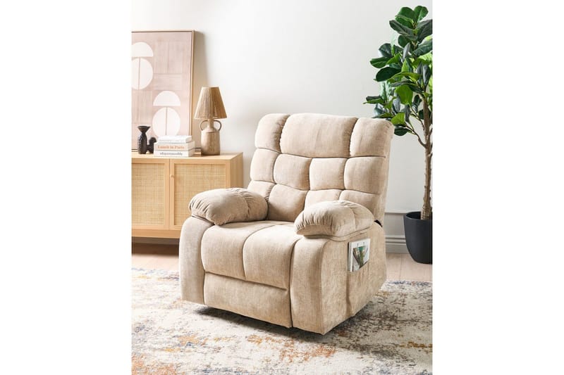 Elektrisk reclinerfåtölj Ares Beige - Beige - Products - Möbler - Fåtölj & stolar - Fåtölj - Biofåtölj & reclinerfåtölj