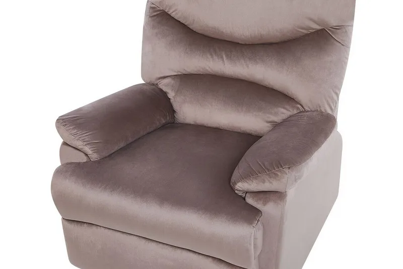 Ellov Fåtölj - Brungrå/Sammet - Products - Möbler - Fåtölj & stolar - Fåtölj - Biofåtölj & reclinerfåtölj