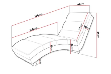 Regalado Liggfåtölj - Vit/Beige/Ljusgrå - Products - Möbler - Fåtölj & stolar - Fåtölj - Liggfåtölj