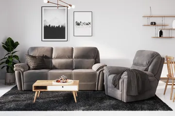 Saranda Fåtölj - Grå - Products - Möbler - Fåtölj & stolar - Fåtölj - Biofåtölj & reclinerfåtölj