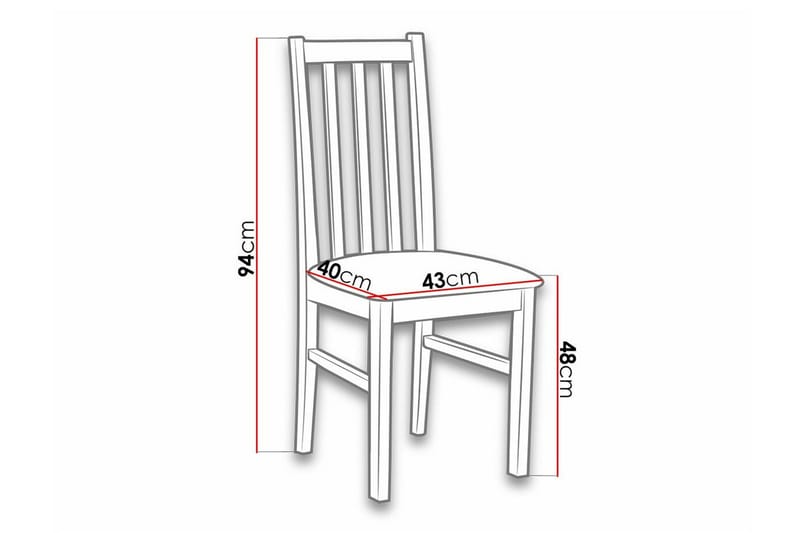 Lufti Matstol White/Black - Products - Möbler - Fåtölj & stolar - Matstol & köksstol