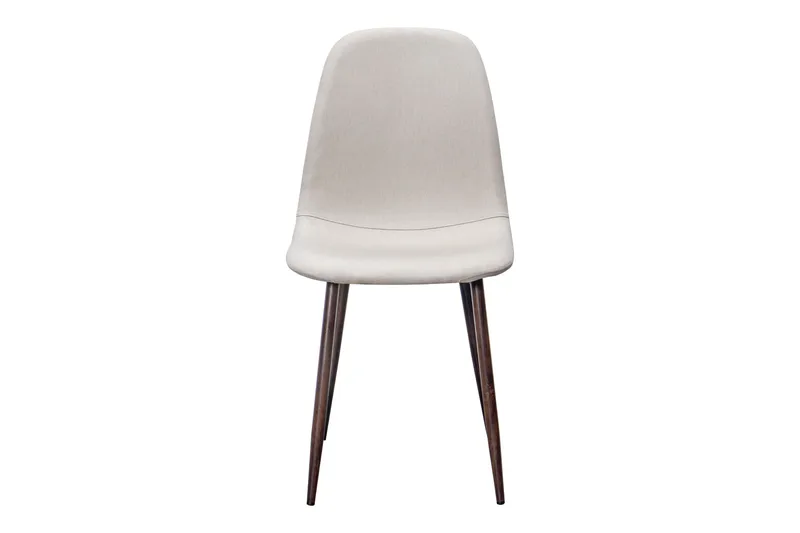 Nibe Matstol - Beige/Metallben Valnöt - Products - Möbler - Fåtölj & stolar - Matstol & köksstol