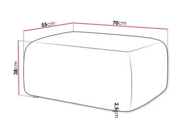 Barile Fotpall 70 cm - Brun - Products - Möbler - Fåtölj & stolar - Pall & puff - Fotpallar