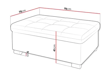 Dynir Fotpall 70 cm - Gul - Products - Möbler - Fåtölj & stolar - Pall & puff - Fotpallar