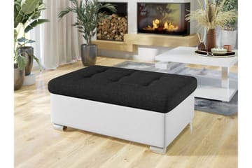 Dynir Fotpall 70 cm - Vit/Svart - Products - Möbler - Fåtölj & stolar - Pall & puff - Fotpallar