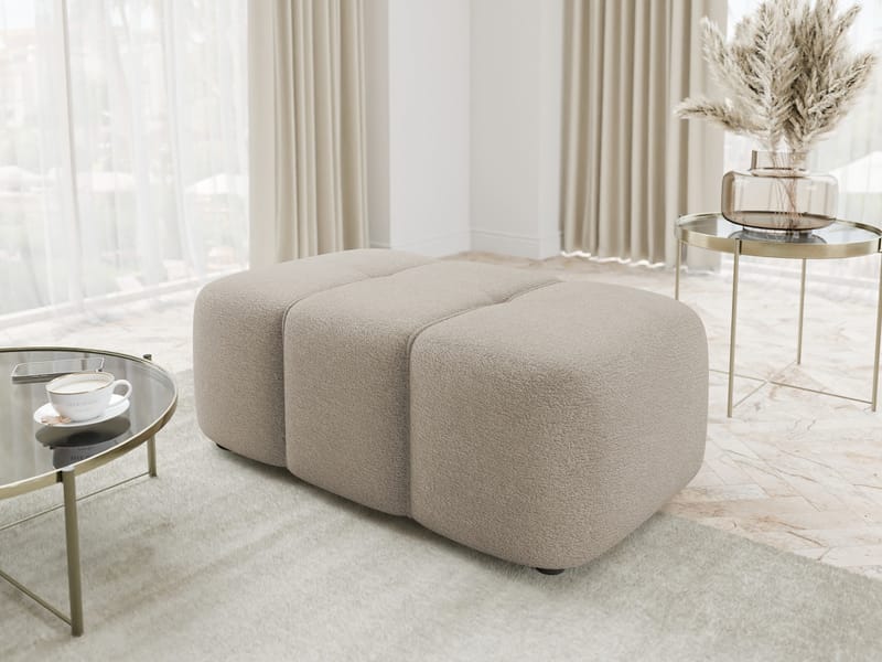 Flo Fotpall 93 cm - Beige - Products - Möbler - Fåtölj & stolar - Pall & puff - Fotpallar