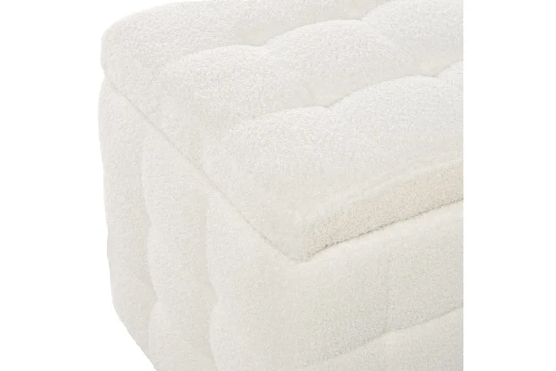 Fotpall Michigan Vit - Vit - Products - Möbler - Fåtölj & stolar - Pall & puff - Fotpallar