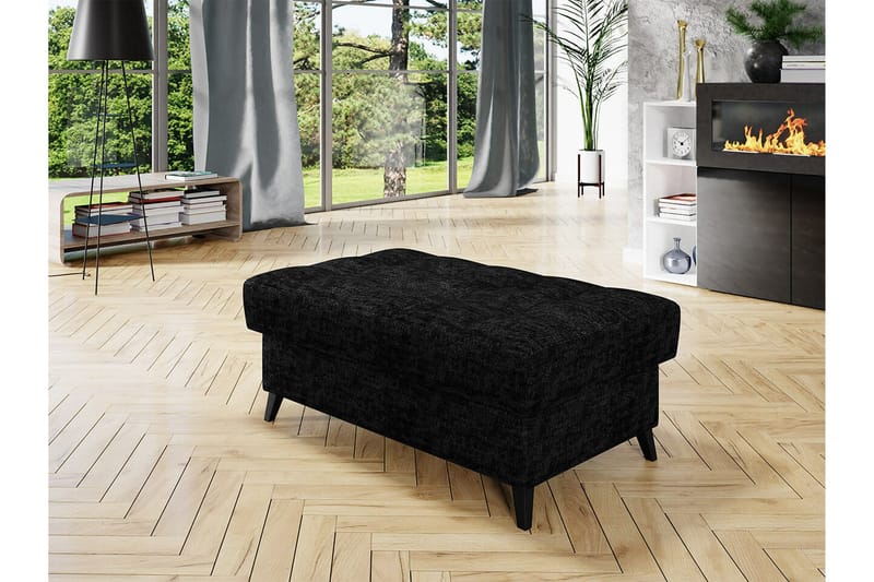 Kintore Fotpall 67 cm Black - Products - Möbler - Fåtölj & stolar - Pall & puff - Fotpallar