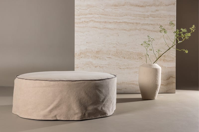 Lindö Sittpuff 101 cm Rund - Brun - Products - Möbler - Fåtölj & stolar - Pall & puff - Sittpuff