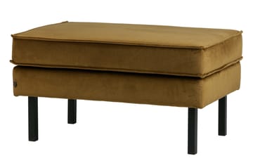 Lissbon Fotpall Sammet - Honungsgul - Products - Möbler - Fåtölj & stolar - Pall & puff - Fotpallar