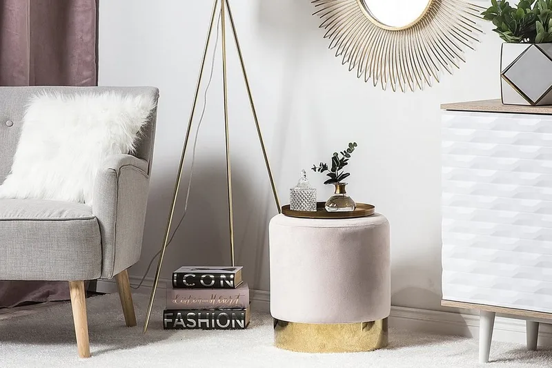 Sophia Sittpuff 39 cm - Rosa - Products - Möbler - Fåtölj & stolar - Pall & puff - Sittpuff