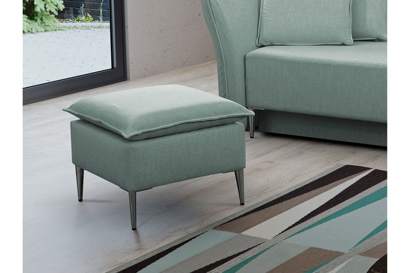 Staffin Fotpall 50 cm Dark Blue/Light Blue - Products - Möbler - Fåtölj & stolar - Pall & puff - Fotpallar