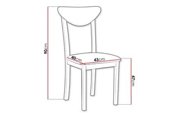 Patrickswell Matstol - Svart - Products - Möbler - Fåtölj & stolar - Matstol & köksstol