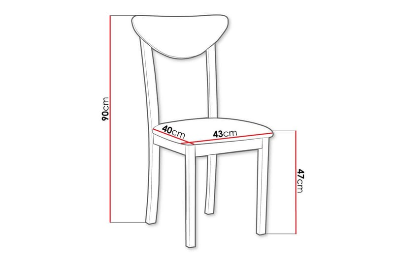 Patrickswell Matstol - Vit - Products - Möbler - Fåtölj & stolar - Matstol & köksstol