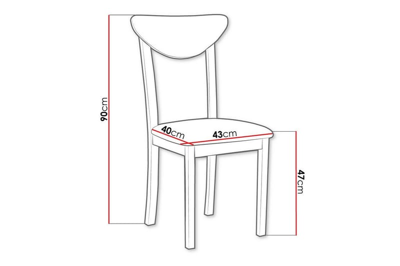 Patrickswell Matstol - Vit - Products - Möbler - Fåtölj & stolar - Matstol & köksstol