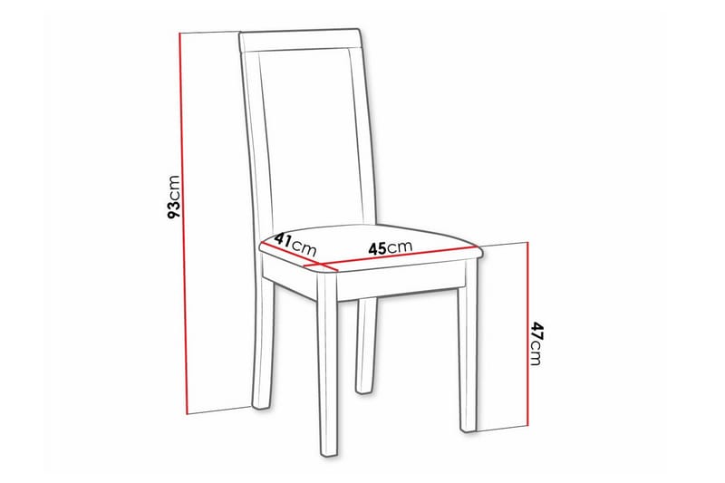 Rowden Matstol - Svart - Products - Möbler - Fåtölj & stolar - Matstol & köksstol