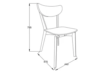 Roxby Stol Ek - Products - Möbler - Fåtölj & stolar - Matstol & köksstol