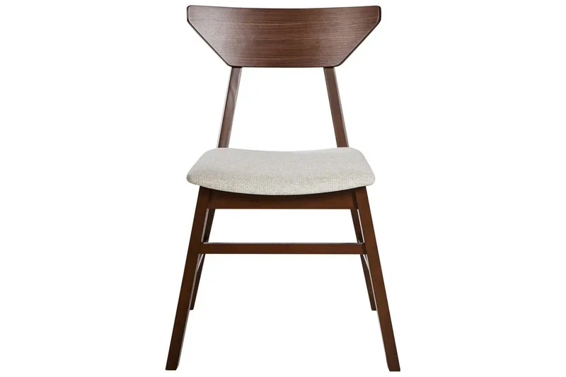 Set med 2 matstolar Hopkins - Brun, Beige - Products - Möbler - Fåtölj & stolar - Matstol & köksstol