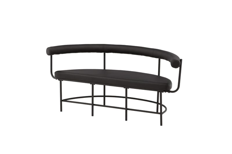 Stallhagen x Josefin Lustig Sittbänk 165 cm - Svart - Products - Möbler - Fåtölj & stolar - Sittbänk - Bänk med ryggstöd