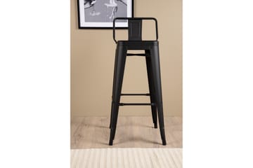 Tempe Barstol med ryggstöd - Svart - Products - Möbler - Fåtölj & stolar - Barstol & barpall