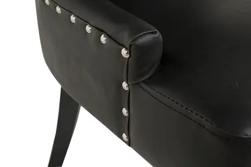 Tuva Matstol Konstläder - Svart - Products - Möbler - Fåtölj & stolar - Matstol & köksstol