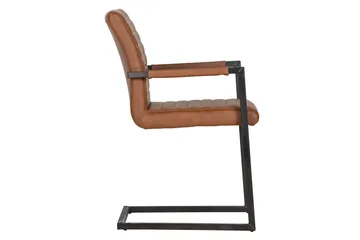 Vanco Matstol Konstläder - Cognac - Products - Möbler - Fåtölj & stolar - Karmstol