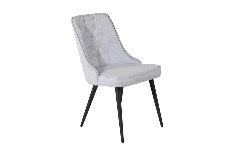 Velvet Deluxe Matstol, Grå/Svart