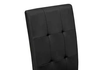 Viktor Matstol - Konstläder / Vit / Svart - Products - Möbler - Fåtölj & stolar - Matstol & köksstol