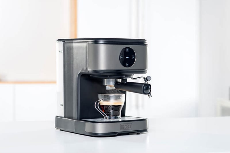 Espressomaskin Black+Decker 20 Bar - Grå - Products - Servering & matlagning - Köksmaskin - Kaffemaskin & kaffetillbehör - Espressomaskiner