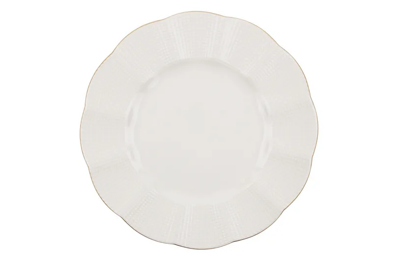 Adine Middagsservis 24 Delar Porslin - Creme/Guld - Products - Servering & matlagning - Porslin