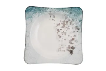 Subatan Tallriksset 24 Delar - Porslin/Flerfärgad - Products - Servering & matlagning - Tallrikar & skålar - Fyrkantiga tallrikar